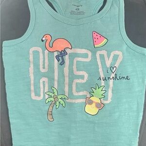 Carter's‎ Kid Summer Tank Top - Turquoise Size 2T